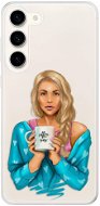 iSaprio Coffe Now pro Blond pro Samsung Galaxy S23+ 5G - Phone Cover
