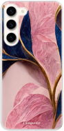 iSaprio Pink Blue Leaves pro Samsung Galaxy S23+ 5G - Phone Cover