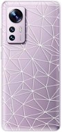 iSaprio Abstract Triangles 03 pro white pro Xiaomi 12 / 12X - Phone Cover