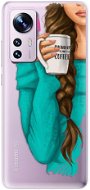 iSaprio My Coffe and Brunette Girl pro Xiaomi 12 / 12X - Phone Cover