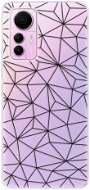 Phone Cover iSaprio Abstract Triangles 03 pro black pro Xiaomi 12 Lite - Kryt na mobil