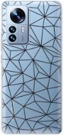 iSaprio Abstract Triangles 03 pro black pro Xiaomi 12 Pro - Phone Cover