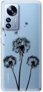 iSaprio Three Dandelions pro black pro Xiaomi 12 Pro - Phone Cover
