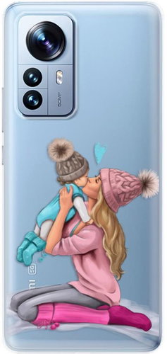 iSaprio Kissing Mom pro Blond and Boy pro Xiaomi 12 Pro - Phone Cover - Main image