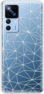 iSaprio Abstract Triangles 03 pro white pro Xiaomi 12T / 12T Pro - Phone Cover