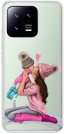 iSaprio Kissing Mom pro Brunette and Girl pro Xiaomi 13 - Phone Cover