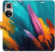 iSaprio flip pouzdro Orange Paint 02 pro Honor 50 / Nova 9 - Phone Cover
