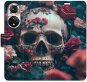 iSaprio flip pouzdro Skull in Roses 02 pro Honor 50 / Nova 9 - Phone Cover