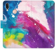 iSaprio flip pouzdro Abstract Paint 05 pro Huawei P20 Lite - Phone Cover