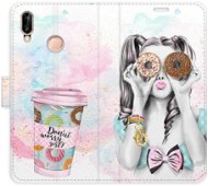 iSaprio flip puzdro Donut Worry Girl na Huawei P20 Lite - Kryt na mobil