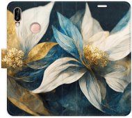 iSaprio flip pouzdro Gold Flowers pro Huawei P20 Lite - Phone Cover