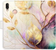 iSaprio flip pouzdro Gold Leaves 02 pro Huawei P20 Lite - Phone Cover