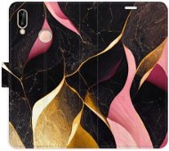 iSaprio flip pouzdro Gold Pink Marble 02 pro Huawei P20 Lite - Phone Cover