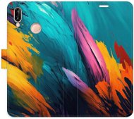 iSaprio flip pouzdro Orange Paint 02 pro Huawei P20 Lite - Phone Cover