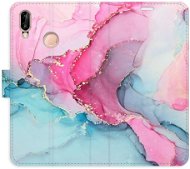 iSaprio flip pouzdro PinkBlue Marble pro Huawei P20 Lite - Phone Cover