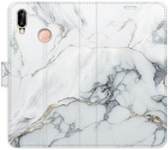 iSaprio flip pouzdro SilverMarble 15 pro Huawei P20 Lite - Phone Cover