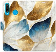 iSaprio flip puzdro GoldBlue Leaves pre Huawei P30 Lite - Kryt na mobil