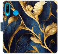 Phone Cover iSaprio flip pouzdro GoldBlue pro Huawei P30 Lite - Kryt na mobil