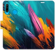 iSaprio flip pouzdro Orange Paint 02 pro Huawei P30 Lite - Phone Cover