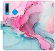 iSaprio flip pouzdro PinkBlue Marble pro Huawei P30 Lite - Phone Cover
