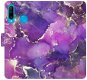 iSaprio flip puzdro Purple Marble pre Huawei P30 Lite - Kryt na mobil