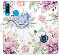 iSaprio flip pouzdro Succulents Pattern pro Huawei P30 Lite - Phone Cover