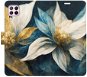 Kryt na mobil iSaprio flip puzdro Gold Flowers pre Huawei P40 Lite - Kryt na mobil