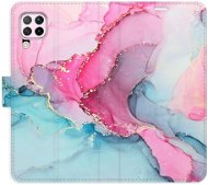 iSaprio flip pouzdro PinkBlue Marble pro Huawei P40 Lite - Phone Cover