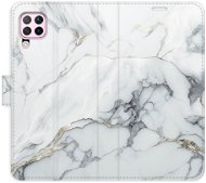 iSaprio flip pouzdro SilverMarble 15 pro Huawei P40 Lite - Phone Cover