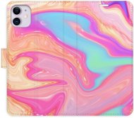 iSaprio flip pouzdro Abstract Paint 07 pro iPhone 11 - Phone Cover