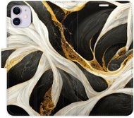 iSaprio flip pouzdro BlackGold Marble pro iPhone 11 - Phone Cover