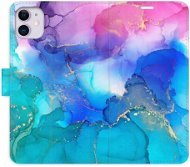 iSaprio flip pouzdro BluePink Paint pro iPhone 11 - Phone Cover