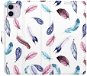 iSaprio flip pouzdro Colorful Feathers pro iPhone 11 - Phone Cover
