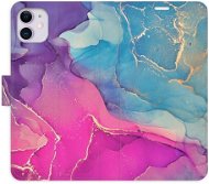 iSaprio flip pouzdro Colour Marble 02 pro iPhone 11 - Phone Cover