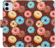 iSaprio flip puzdro Donuts Pattern na iPhone 11 - Kryt na mobil