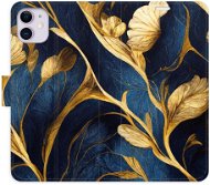 iSaprio flip puzdro GoldBlue pre iPhone 11 - Kryt na mobil