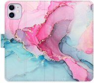 iSaprio flip pouzdro PinkBlue Marble pro iPhone 11 - Phone Cover