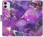 iSaprio flip puzdro Purple Marble pre iPhone 11 - Kryt na mobil
