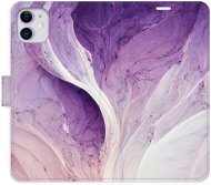 iSaprio flip puzdro Purple Paint pre iPhone 11 - Kryt na mobil