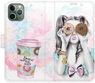 iSaprio flip puzdro Donut Worry Girl pre iPhone 11 Pro - Kryt na mobil