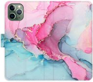 iSaprio flip pouzdro PinkBlue Marble pro iPhone 11 Pro - Phone Cover