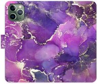 iSaprio flip pouzdro Purple Marble pro iPhone 11 Pro - Phone Cover