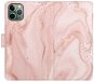 iSaprio flip pouzdro RoseGold Marble pro iPhone 11 Pro - Phone Cover