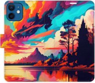 iSaprio flip pouzdro Colorful Mountains 02 pro iPhone 12 mini - Phone Cover