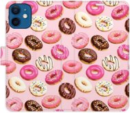 iSaprio flip puzdro Donuts Pattern 03 pre iPhone 12 mini - Kryt na mobil