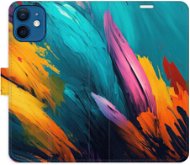 iSaprio flip pouzdro Orange Paint 02 pro iPhone 12 mini - Phone Cover