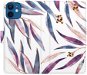 iSaprio flip puzdro Ornamental Leaves pre iPhone 12 mini - Kryt na mobil