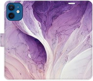 iSaprio flip pouzdro Purple Paint pro iPhone 12 mini - Phone Cover