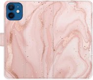 iSaprio flip pouzdro RoseGold Marble pro iPhone 12 mini - Phone Cover