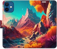 iSaprio flip pouzdro Colorful Mountains pro iPhone 12 mini - Phone Cover